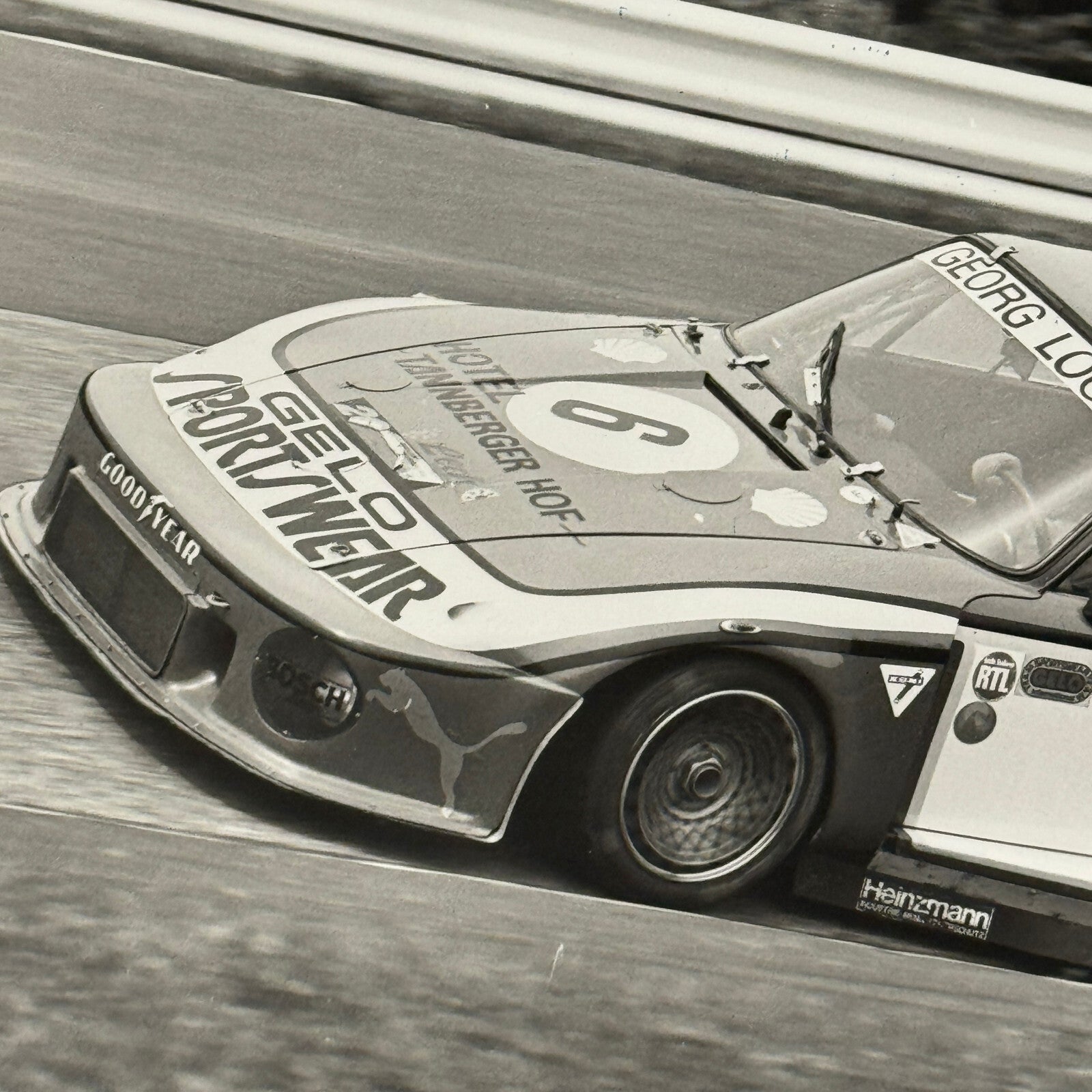 Porsche 935 1000 KM Nurburgring 1979 Racing Photo Photograph Manfred Schurti