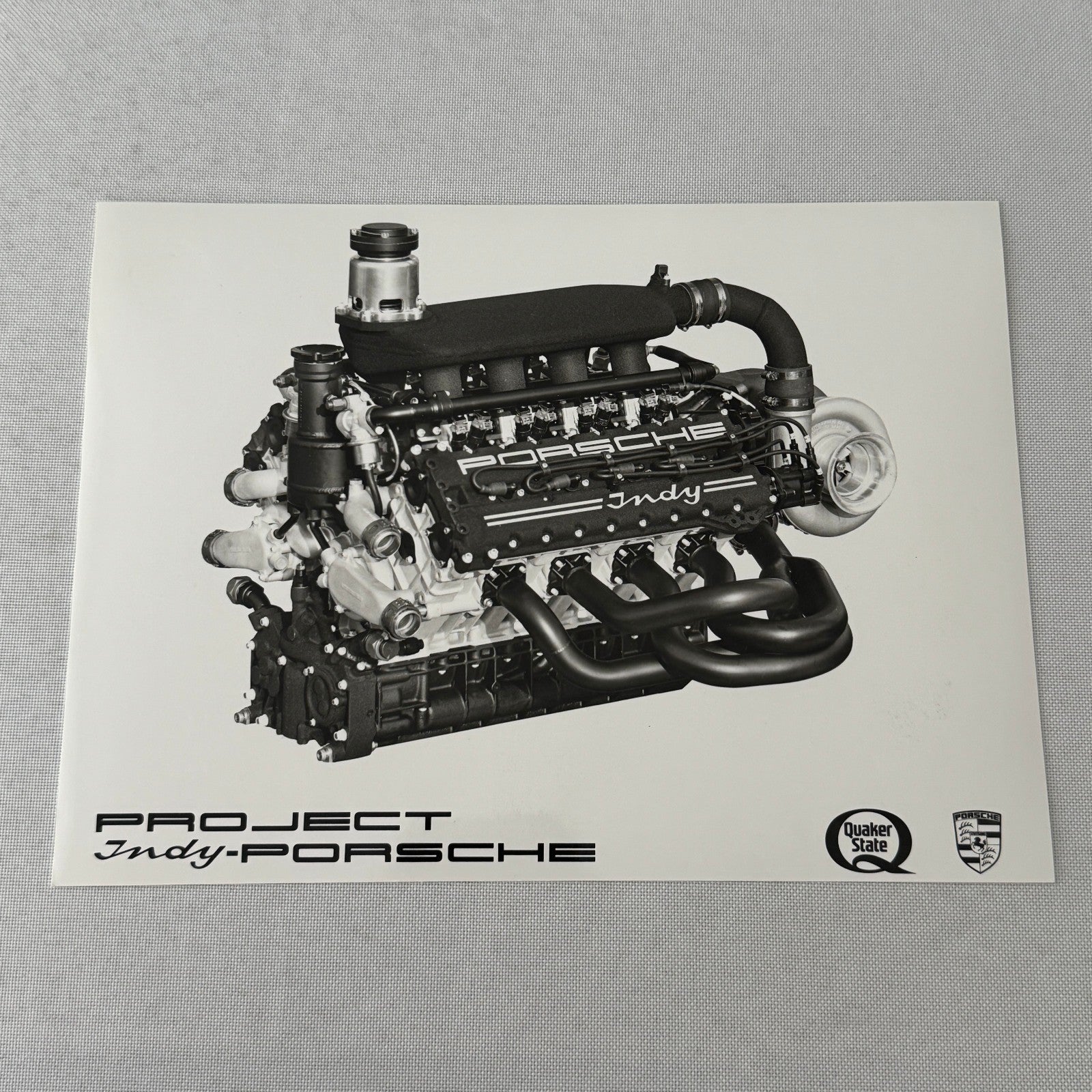 Porsche Quaker State Indy Racing Car Engine Factory Press Photo Photograph Print