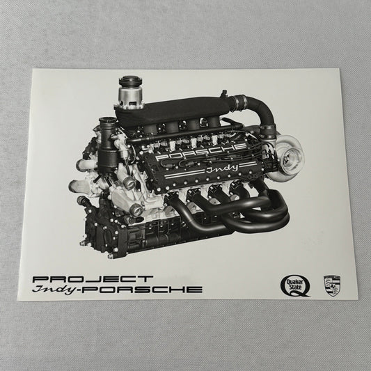 Porsche Quaker State Indy Racing Car Engine Factory Press Photo Photograph Print