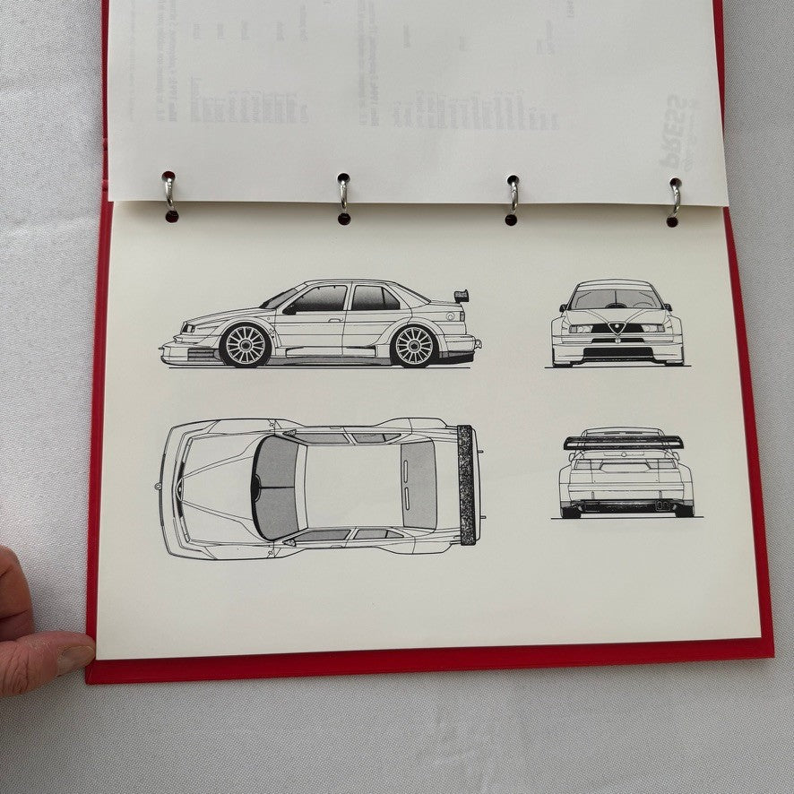 1996 Alfa Romeo 155 V6 ITC Racing Press Kit Brochure Photos Martini FRENCH