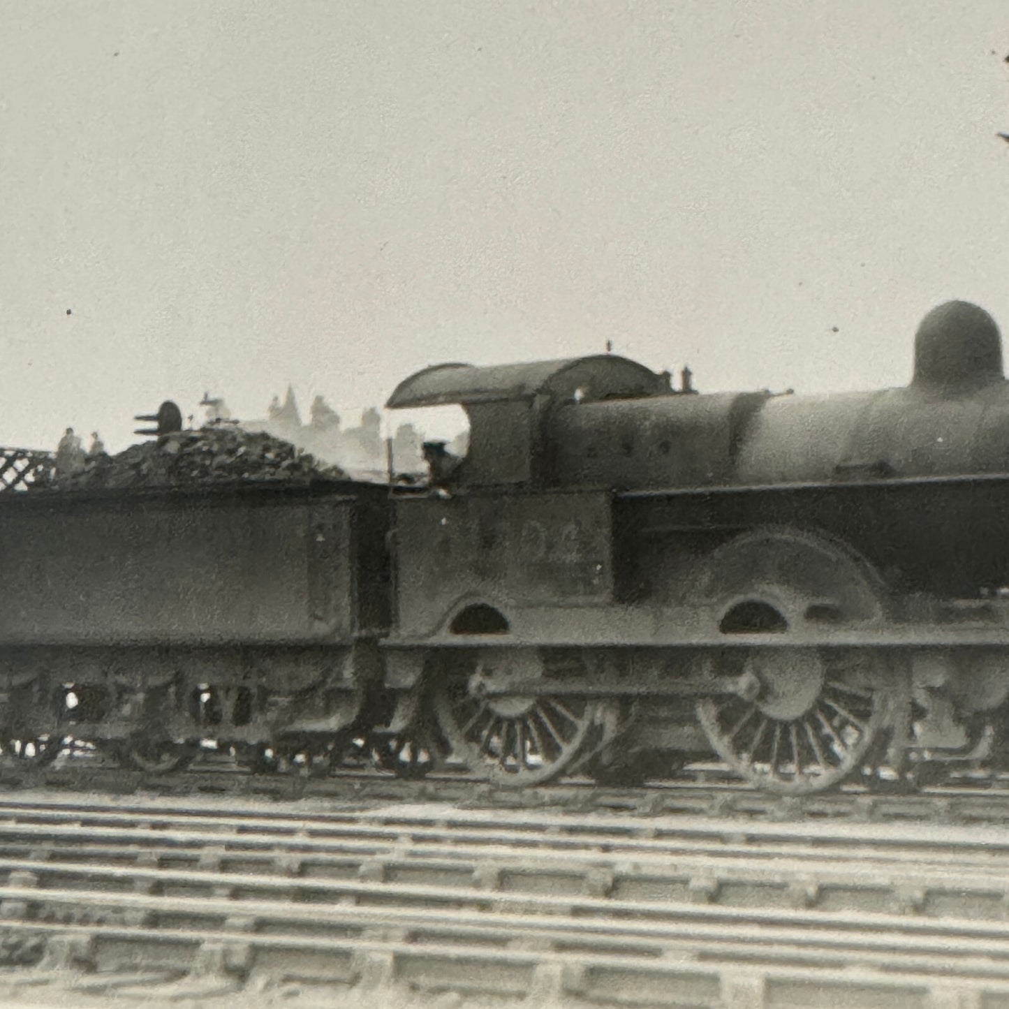 Vintage Train Locomotive Photo Photograph