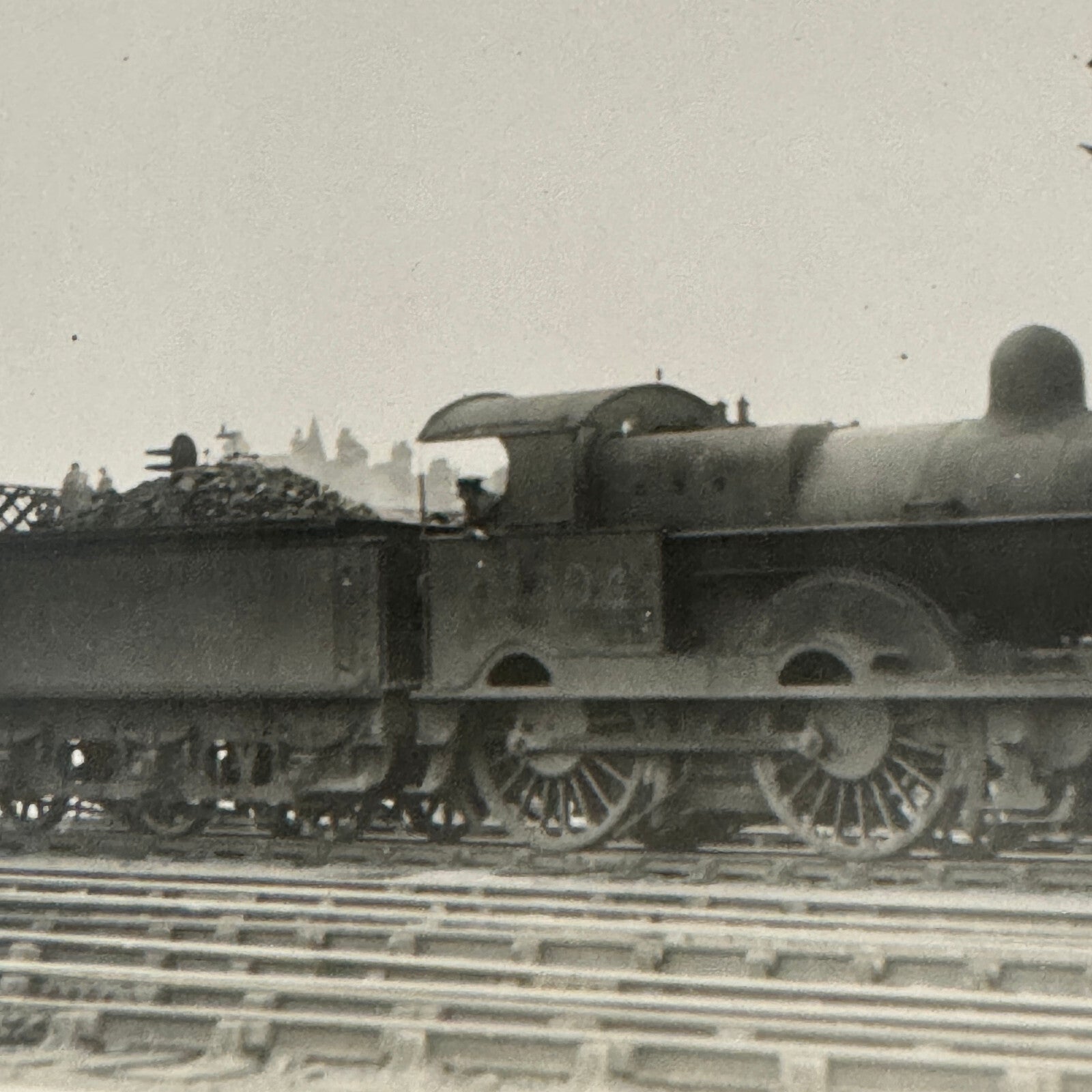 Vintage Train Locomotive Photo Photograph