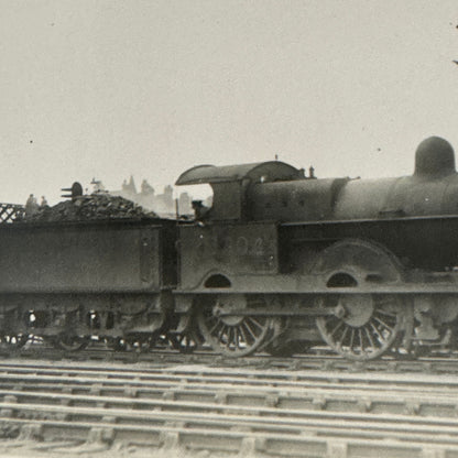 Vintage Train Locomotive Photo Photograph