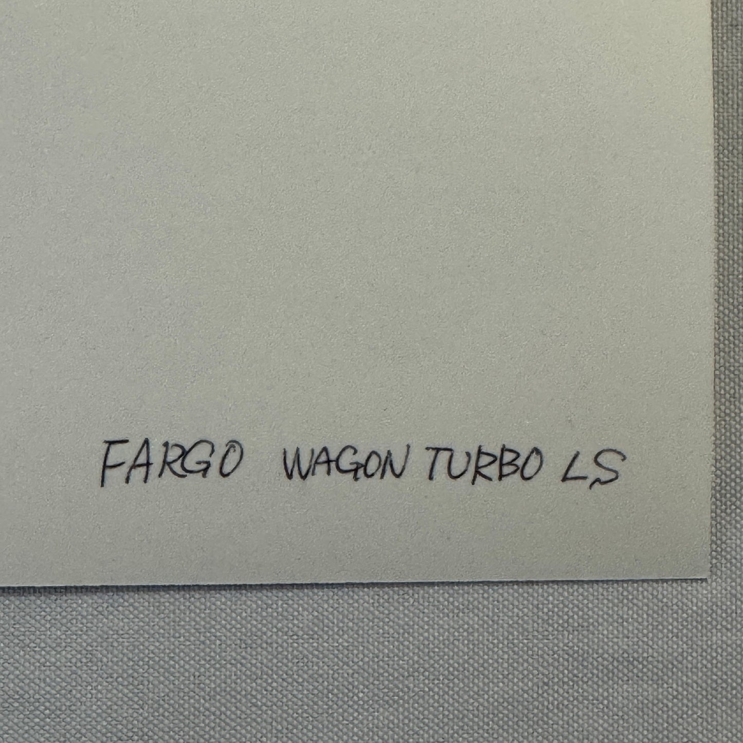 Vintage JDM Isuzu Fargo Wagon Turbo LS Van Photo Japanese Domestic Market