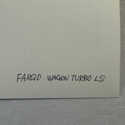 Vintage JDM Isuzu Fargo Wagon Turbo LS Van Photo Japanese Domestic Market