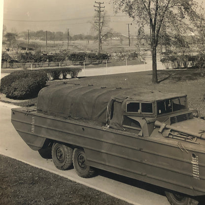 Vintage General Motors GM Duck Amphibious Military Truck Vehicle Press Photo
