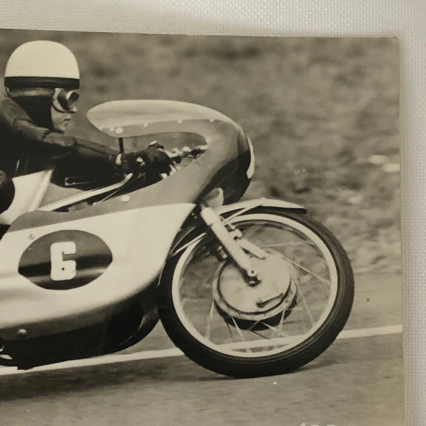 Vintage Motorcycle Racing Photo Postcard Post Card Jurgen Lenk