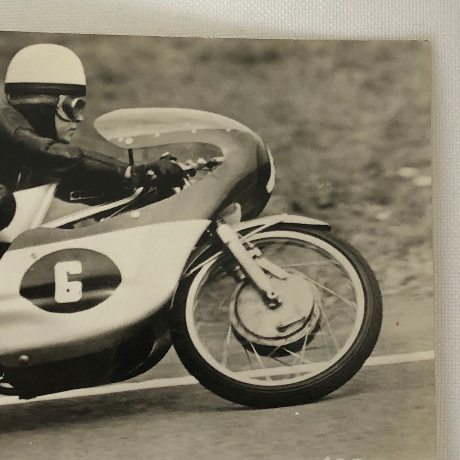 Vintage Motorcycle Racing Photo Postcard Post Card Jurgen Lenk