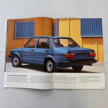 1982 Volkswagen Jetta Sales Brochure Catalog Advertising VW Jetta