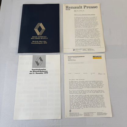 1979 Renault Annual Report Corporate Brochure GERMAN Language