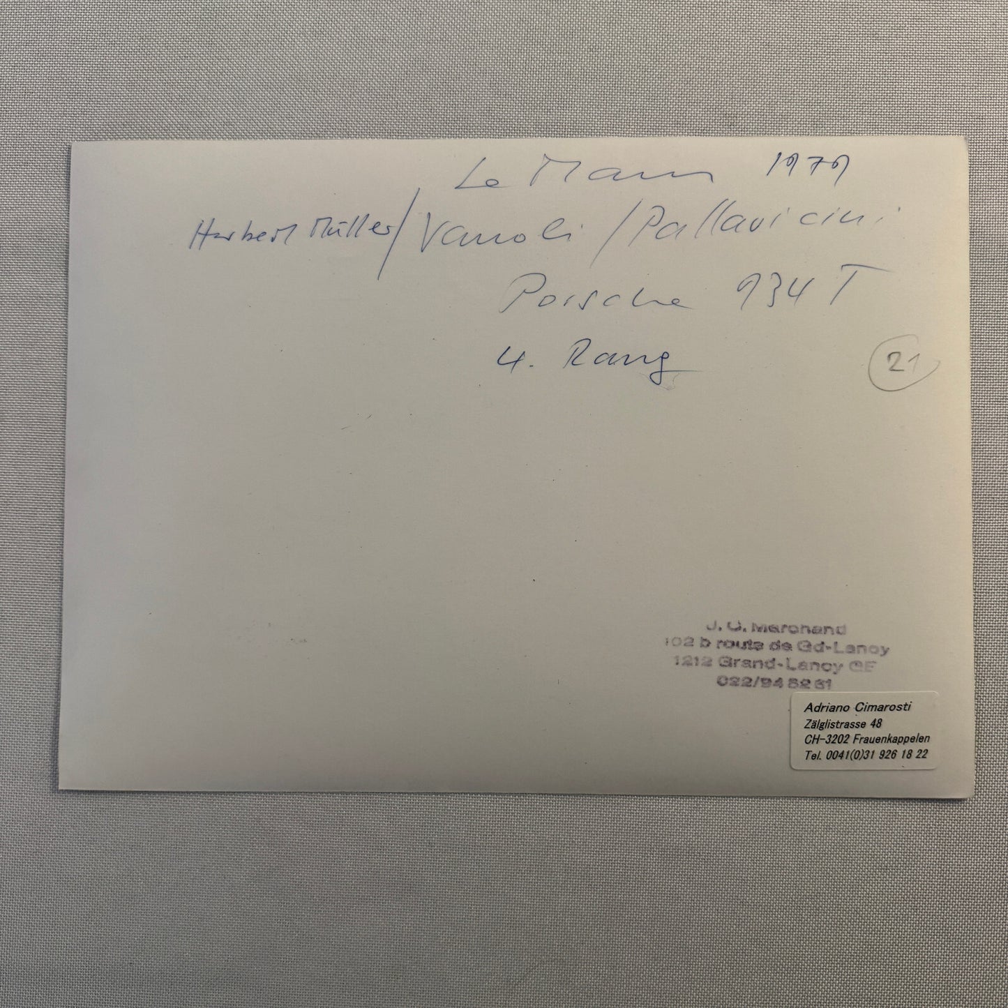 Porsche 934 T Racing Car 1979 LeMans Racing Car Photo Photograph Print