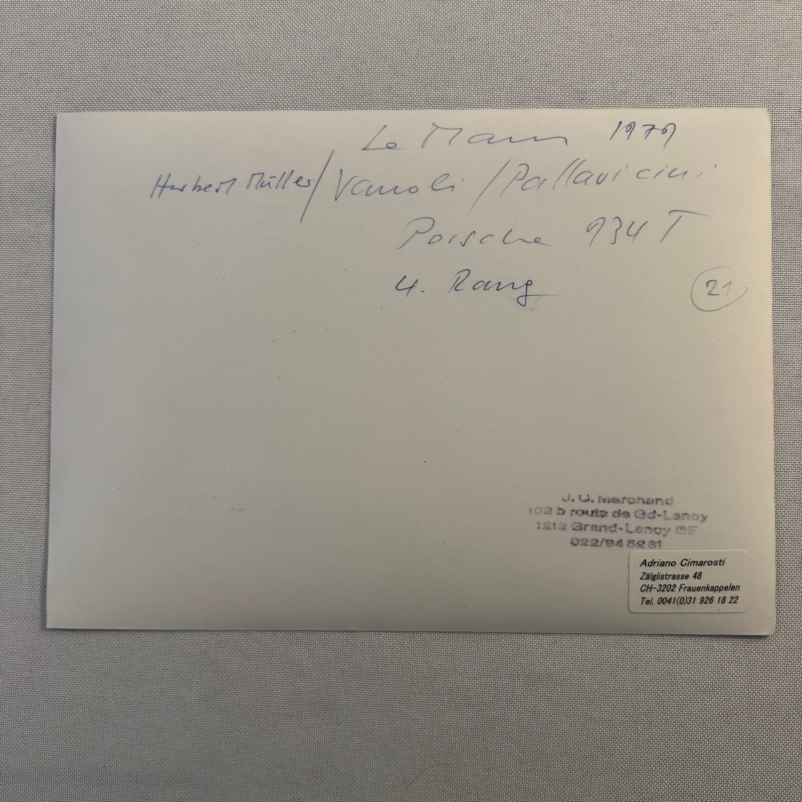 Porsche 934 T Racing Car 1979 LeMans Racing Car Photo Photograph Print