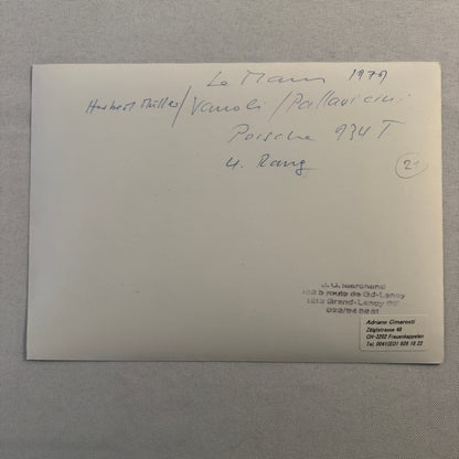 Porsche 934 T Racing Car 1979 LeMans Racing Car Photo Photograph Print