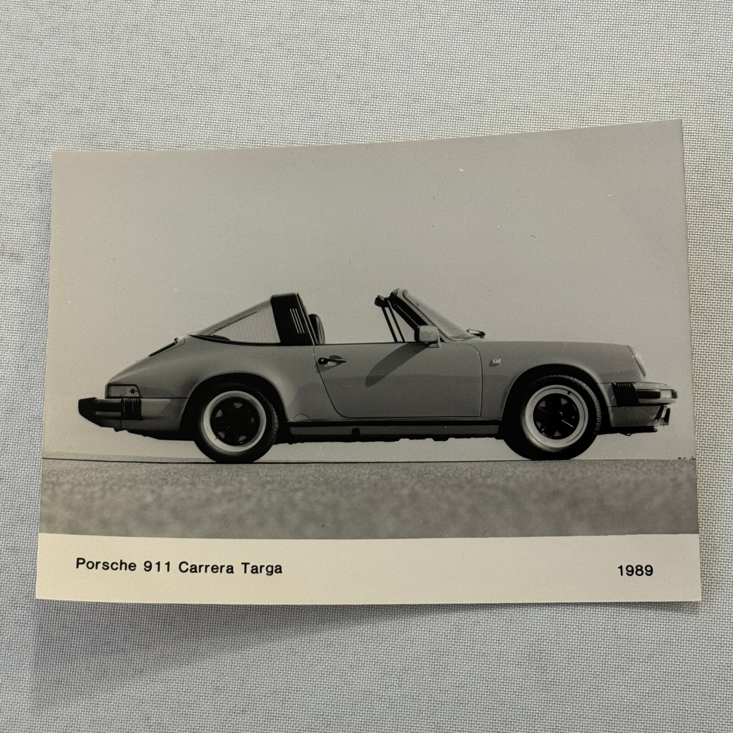 1989 Porsche 911 Carrera Targa Car Factory Press Photo Photograph