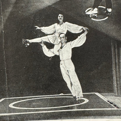 Circus Rollerskating Roller Skate Circus Act Flyer Advertising 2 Donalds