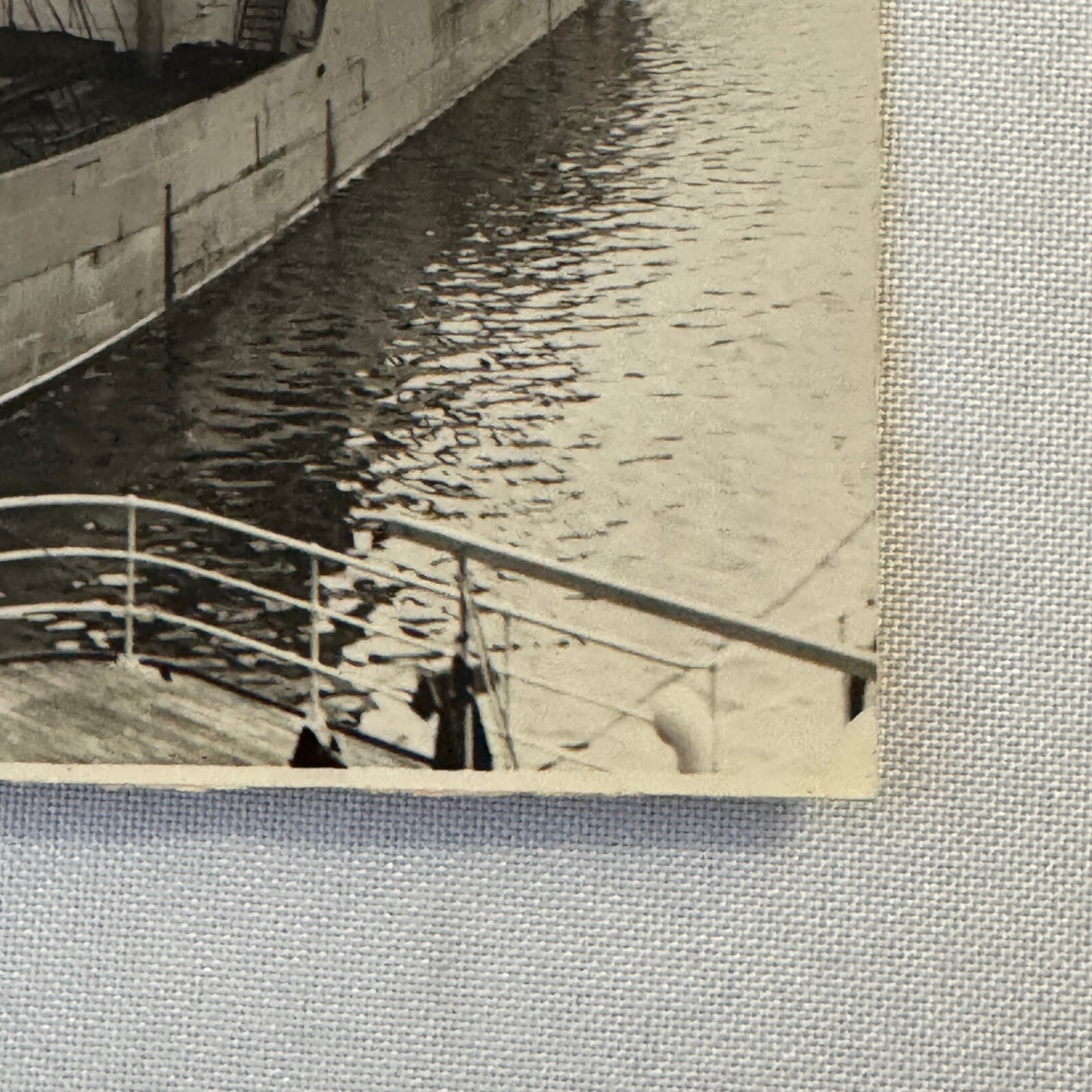 Vintage Ship Boat Photo Photograph Print Steamer Idefjord Montreal June 1931