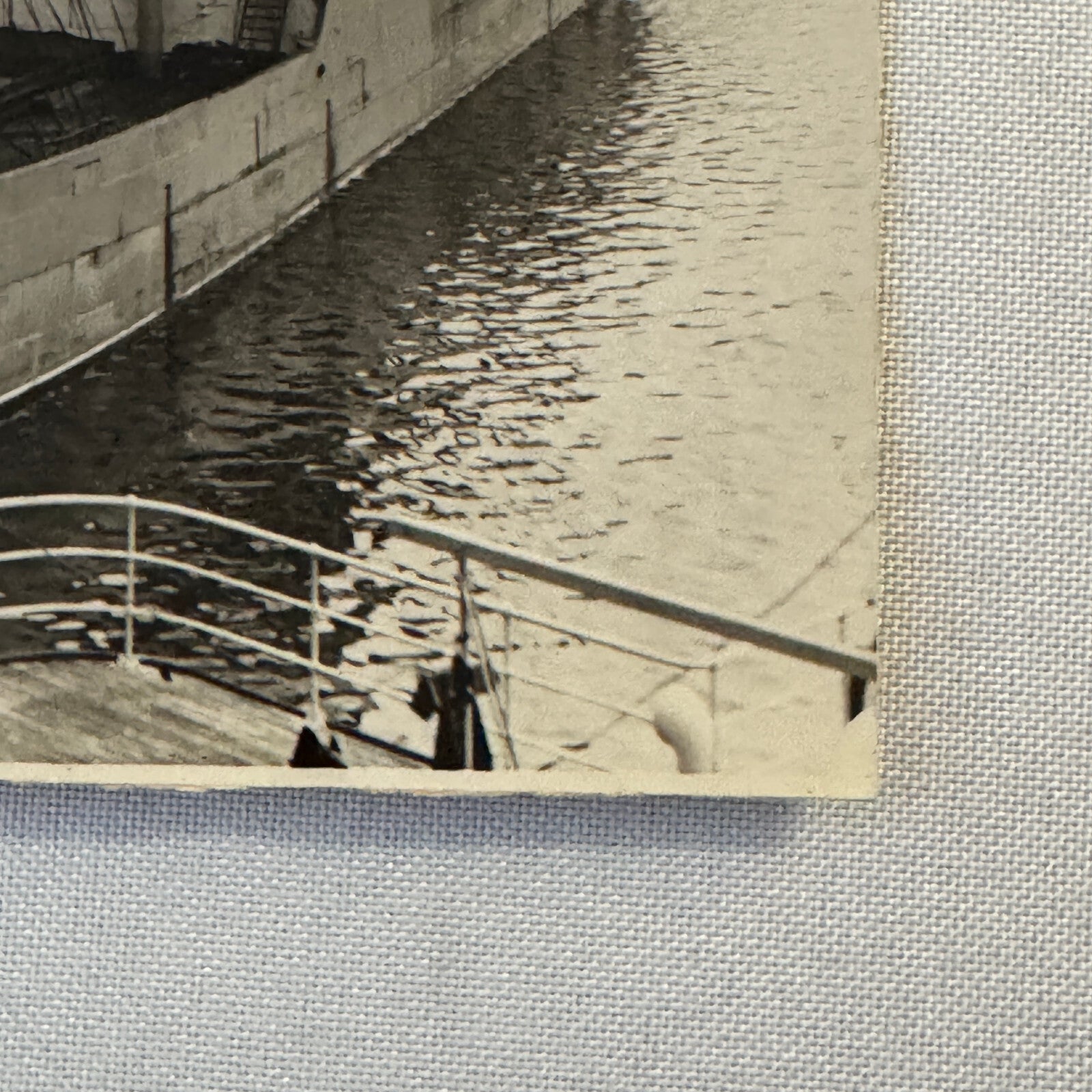Vintage Ship Boat Photo Photograph Print Steamer Idefjord Montreal June 1931