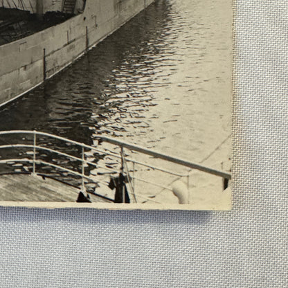 Vintage Ship Boat Photo Photograph Print Steamer Idefjord Montreal June 1931