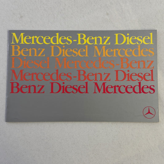 1979 Mercedes Benz Diesel Car Sales Brochure Catalog 240D 300D 300TD Wagon 300SD