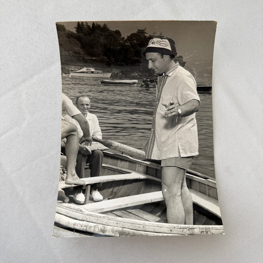 Juan Manuel Fangio Retirement Vacation Holiday Italian Press Photo F1 Racing