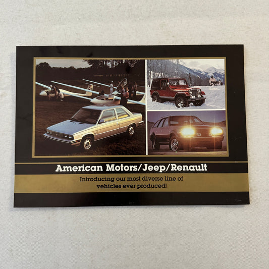 American Motors Jeep and Renault Sales Brochure Catalog Eagle CJ-7 Wagoneer +