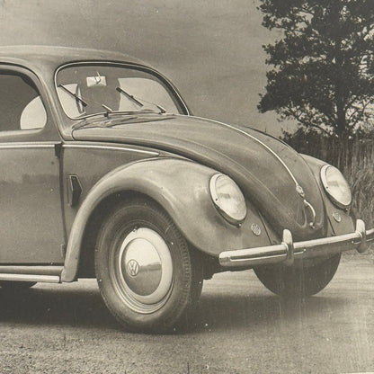 Vintage 1957 Volkswagen Beetle VW Bug Car Photo Photograph Print