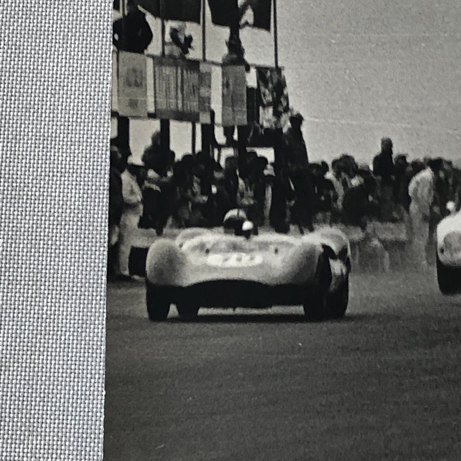 Vintage Racing Press Photo Photograph Print Tag AL22E3