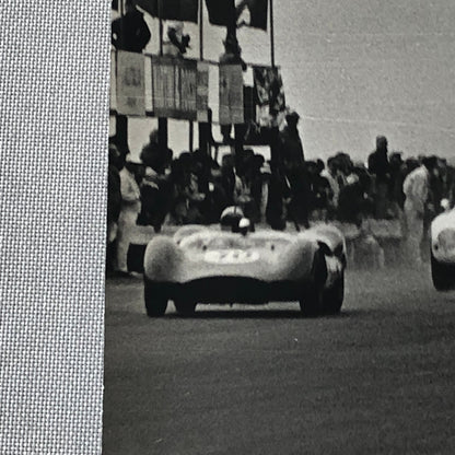 Vintage Racing Press Photo Photograph Print Tag AL22E3