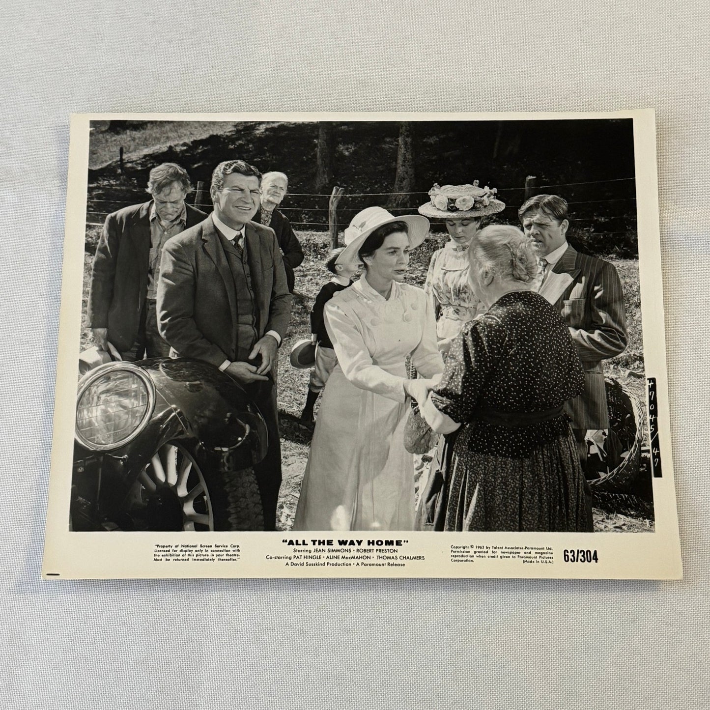 All The Way Home 1963 Movie Film Press Kit with Photo Press Release