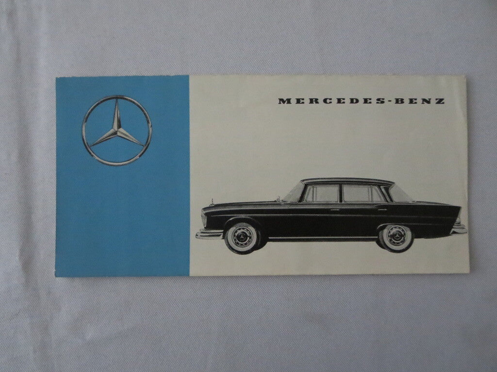 Vintage Mercedes Benz Sales Brochure Catalog 300SL 190SL 190 300 220 300 SL +