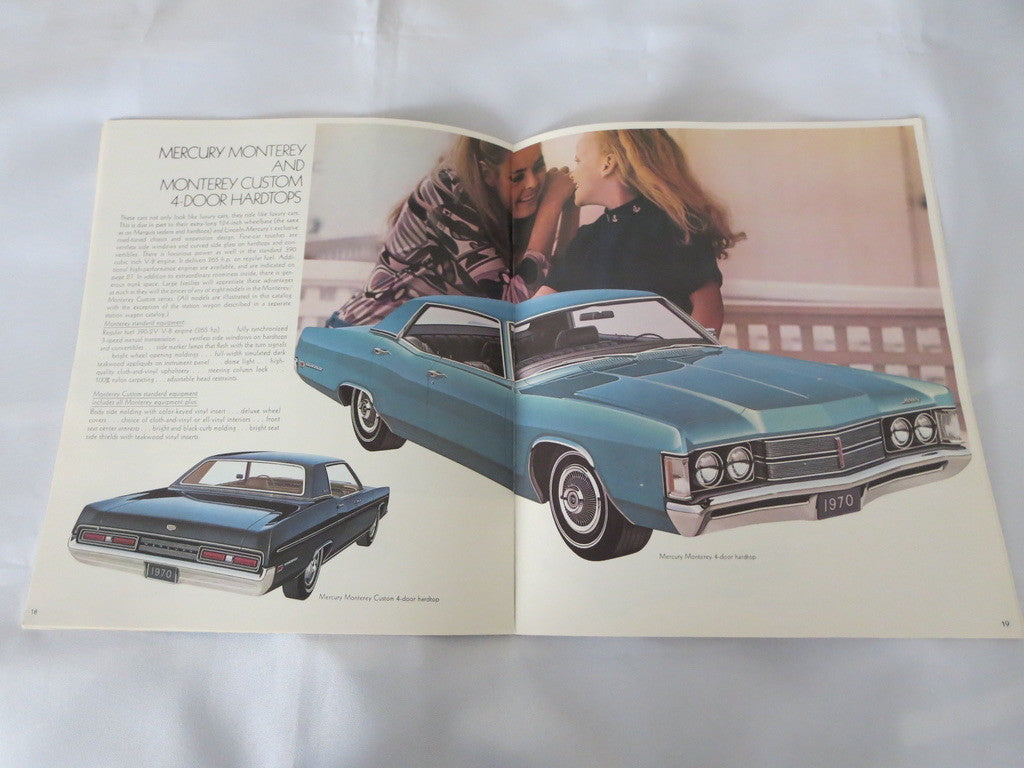 1970 Mercury Sales Brochure Catalog Marquis Marauder Monterey