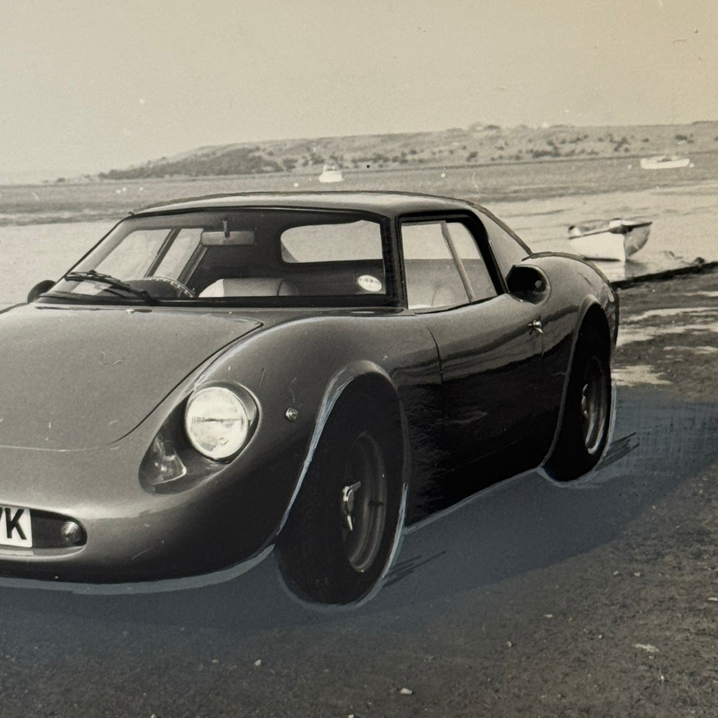 Vintage KIT CAR Custom Photo Photograph Print Hand Highlighted