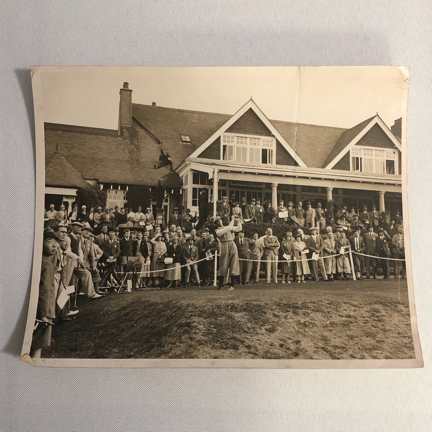 Press Photo Photograph Golf Golfer Tournament Alf Padgham Purley Downs 1933 LNA