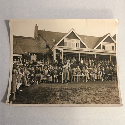 Press Photo Photograph Golf Golfer Tournament Alf Padgham Purley Downs 1933 LNA