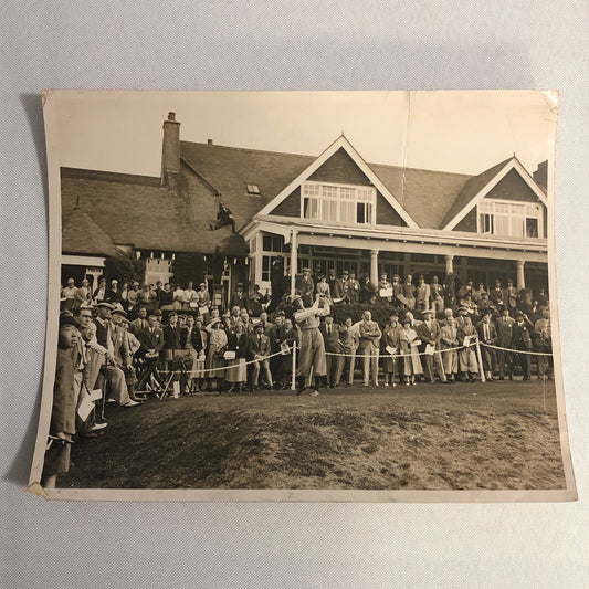 Press Photo Photograph Golf Golfer Tournament Alf Padgham Purley Downs 1933 LNA