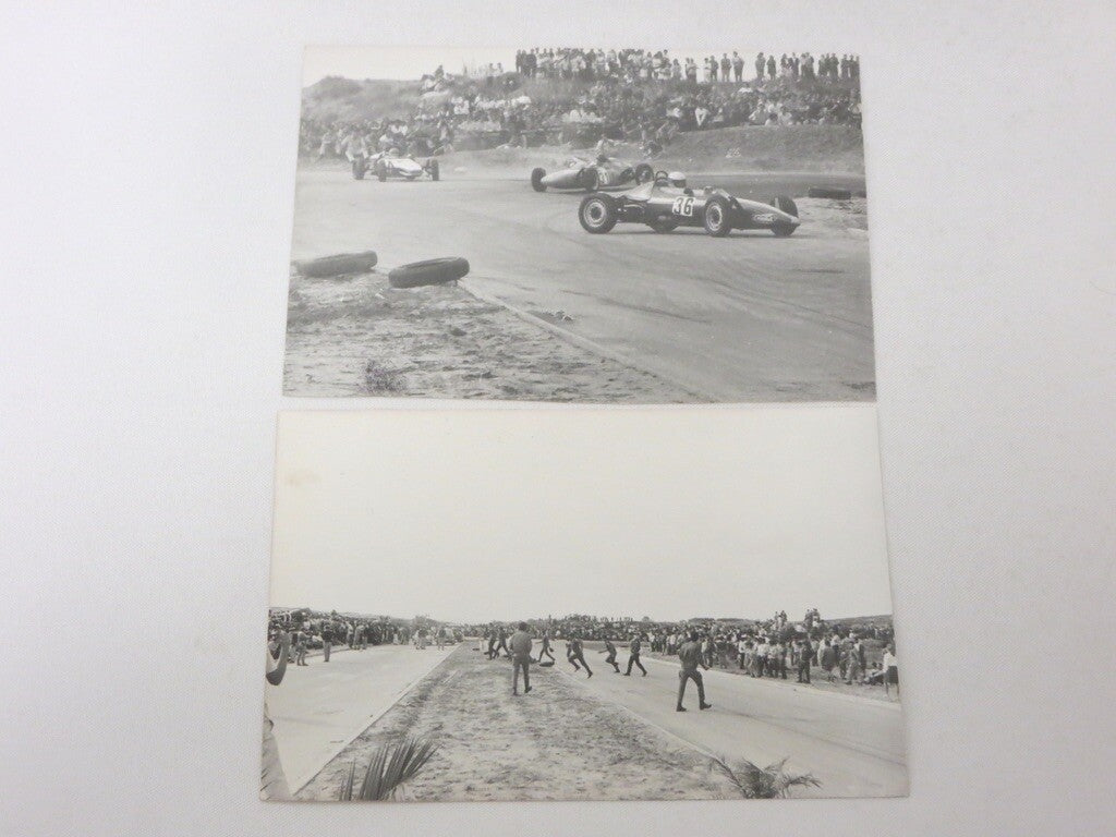2 Vintage Formula V Racing in Israel Photo Photograph Lot - Revue Automobile