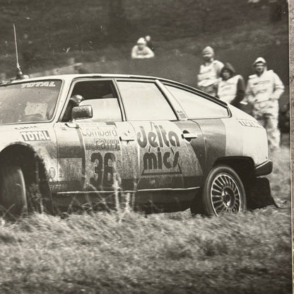 1980 RAC Rally Rallye Car Racing Photo Photograph Citroen 2400 GTI Vintage Car