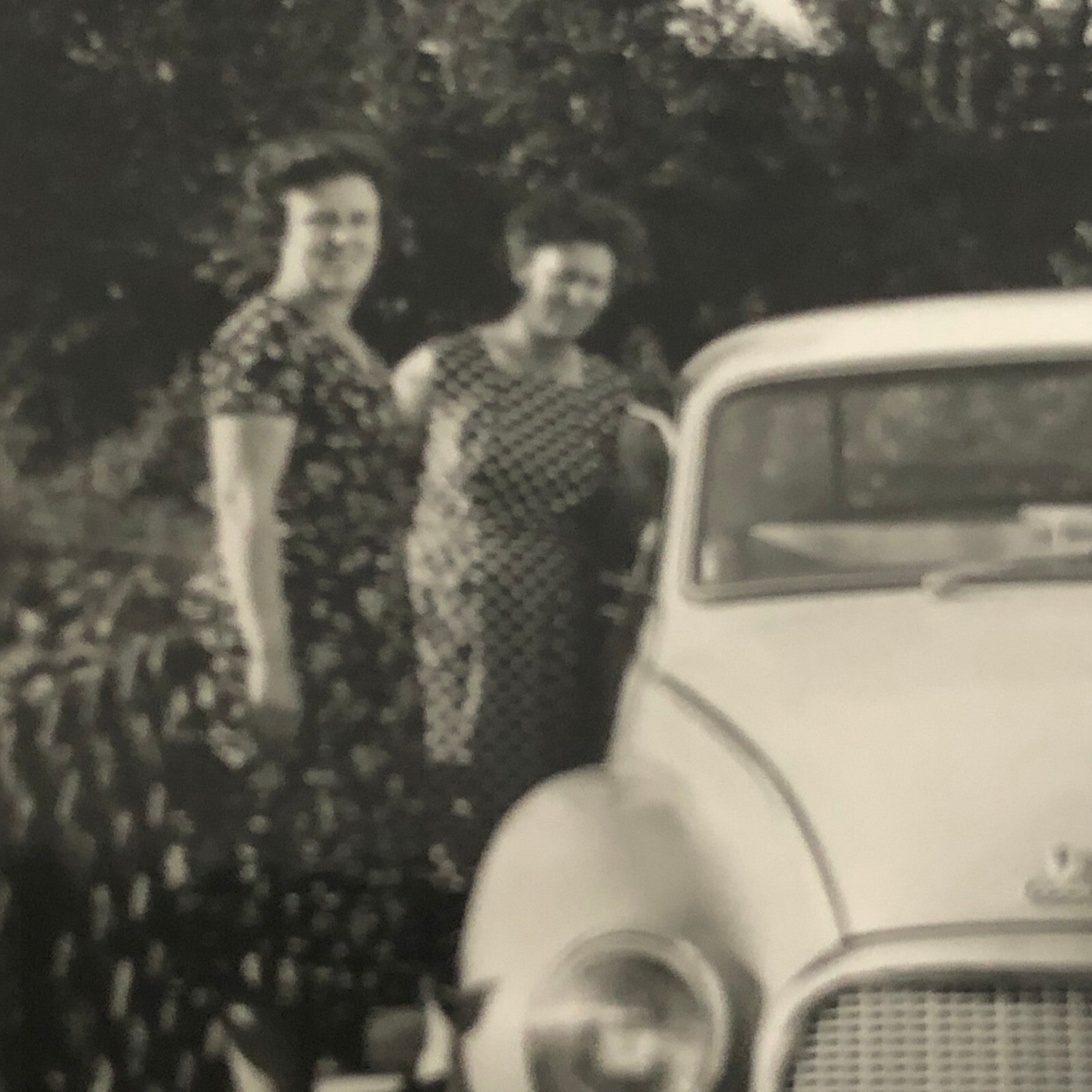 Vintage Photo Photograph  Women with Auto Union Audi Car - Tag AL22SM2