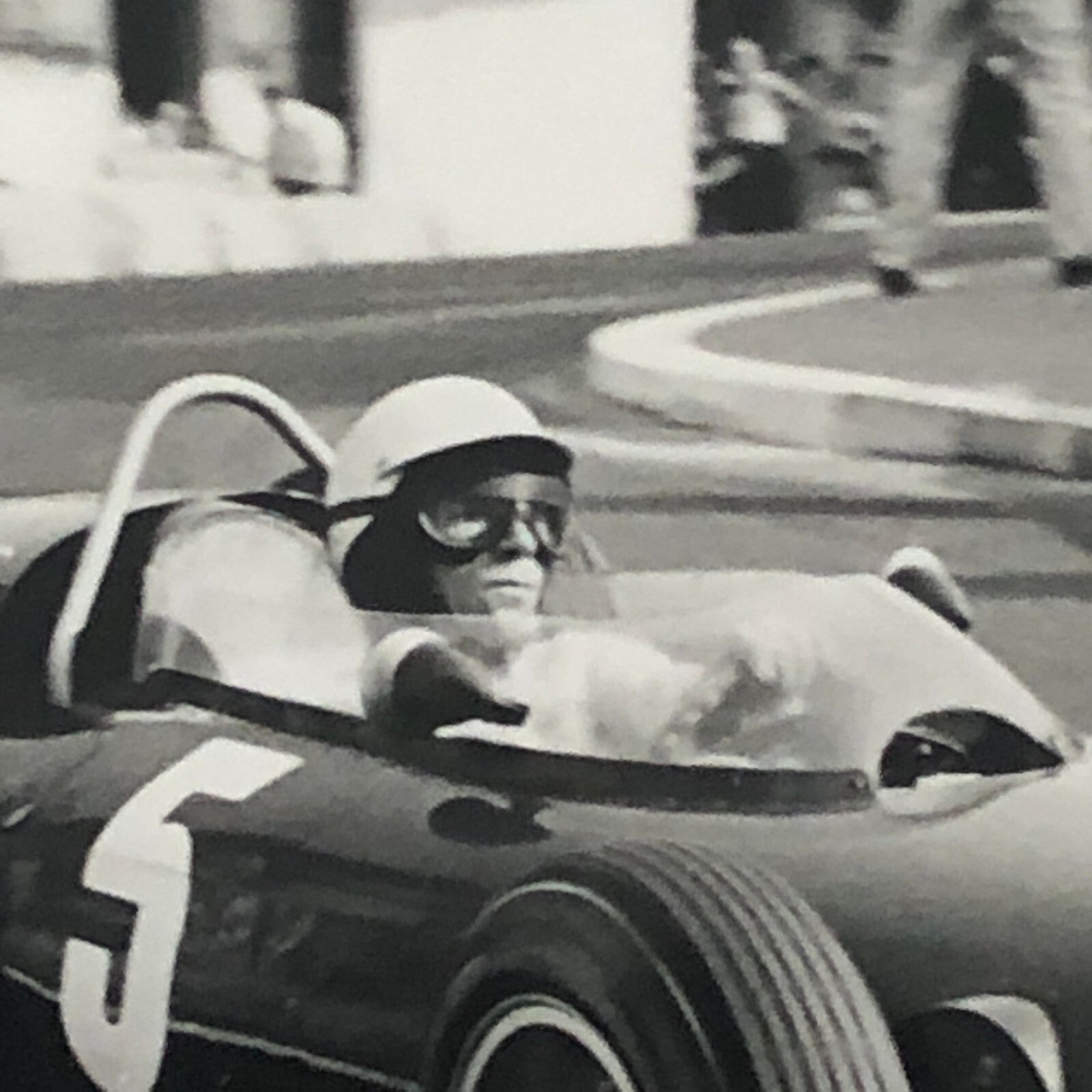 Vintage Racing Photo Photograph Richie Ginther BRM Car Monaco