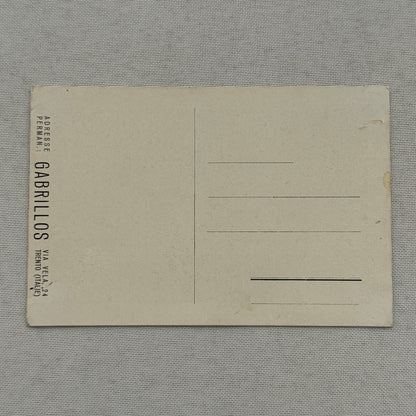 Vintage Circus Postcard Les Gabrillos Acrobat Balancing Act