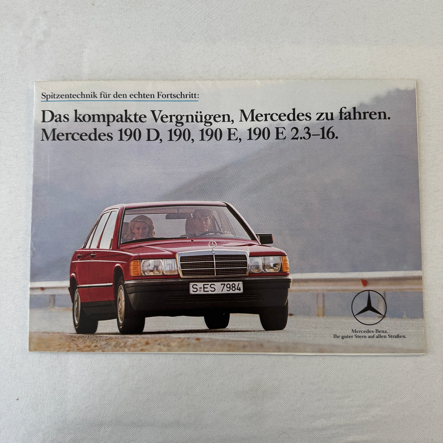 Mercedes Benz 190 Series Sales Brochure Catalog 190 D 190 E 190D 190E German