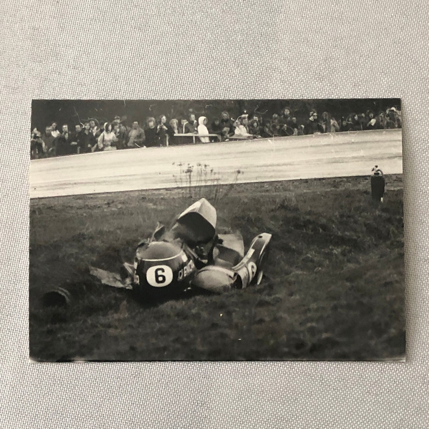 Motorcycle Sidecar Racing Crash Accident Photo Lot 4x German Rudi Kurth Dane Row