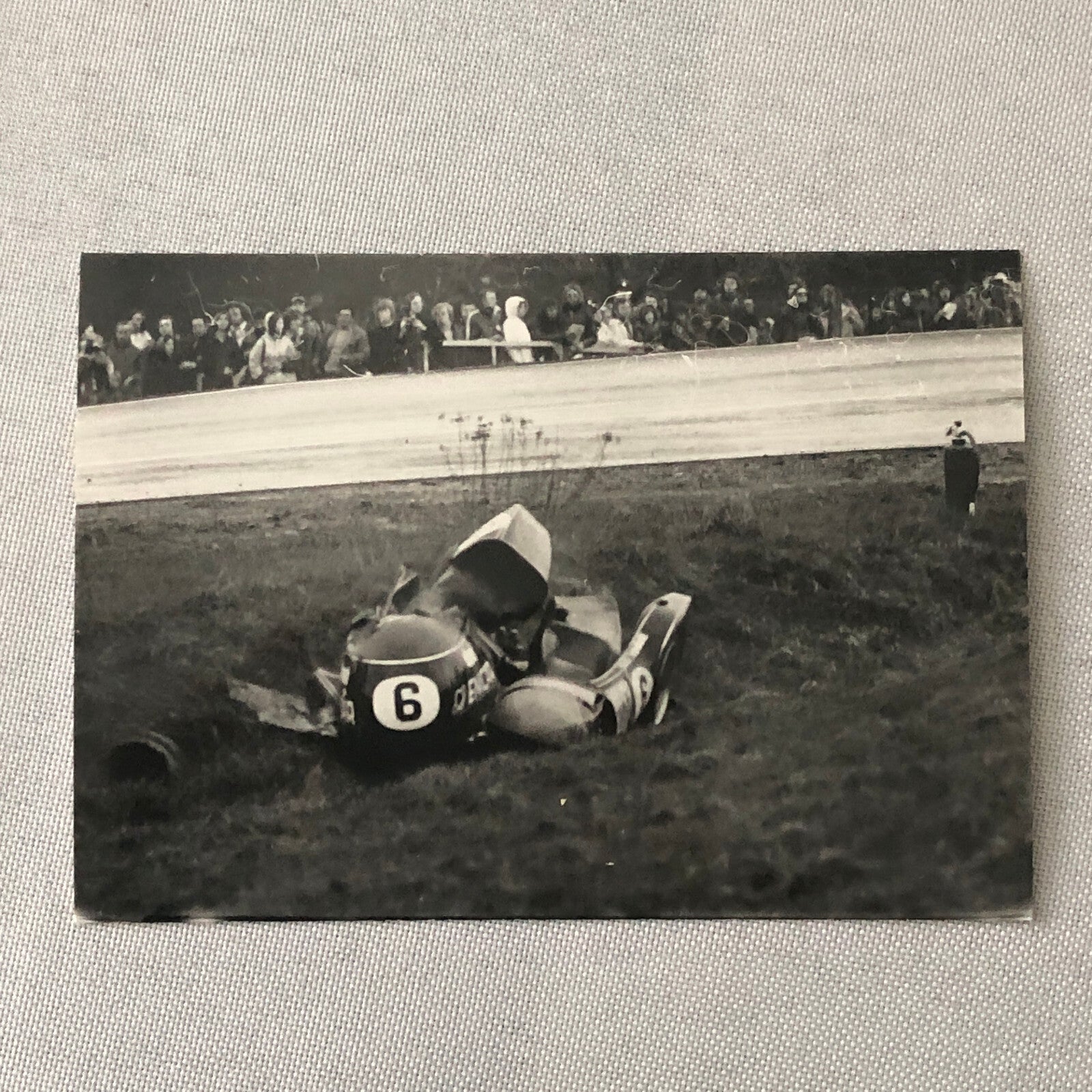 Motorcycle Sidecar Racing Crash Accident Photo Lot 4x German Rudi Kurth Dane Row