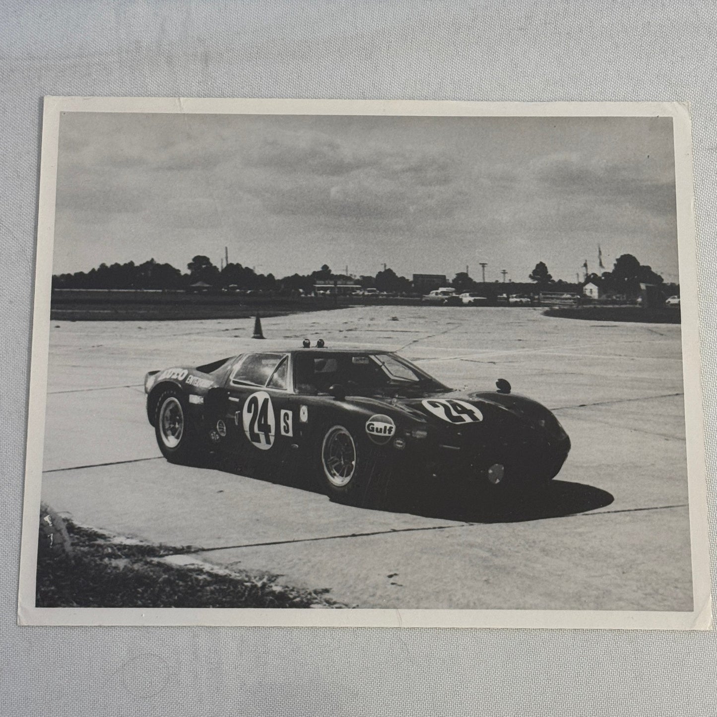 Vintage Racing Photo Photograph Ford GT40 Sebring 1969 Dieter Oest Francis Grant