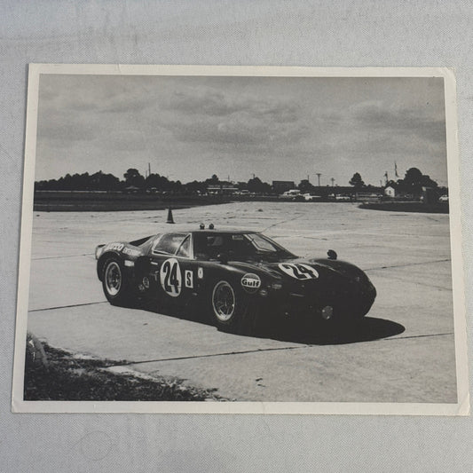 Vintage Racing Photo Photograph Ford GT40 Sebring 1969 Dieter Oest Francis Grant