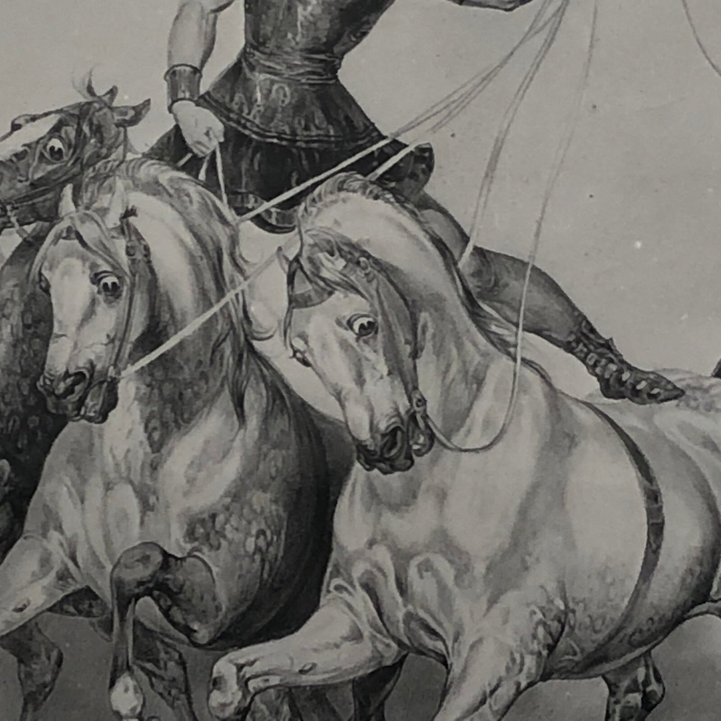 Vintage Photograph of Painting Man on Horse Horseback Ilustration Photo