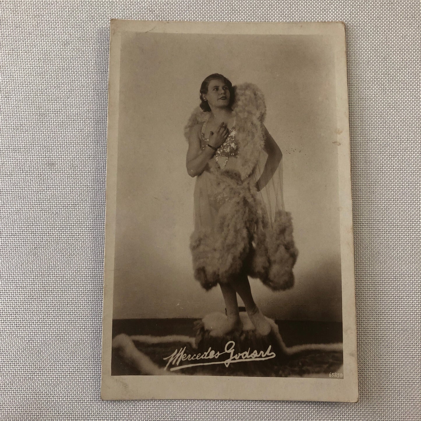 Circus Performer Acrobats Trapeze RPPC Real Photo Postcard Mercedes Godart