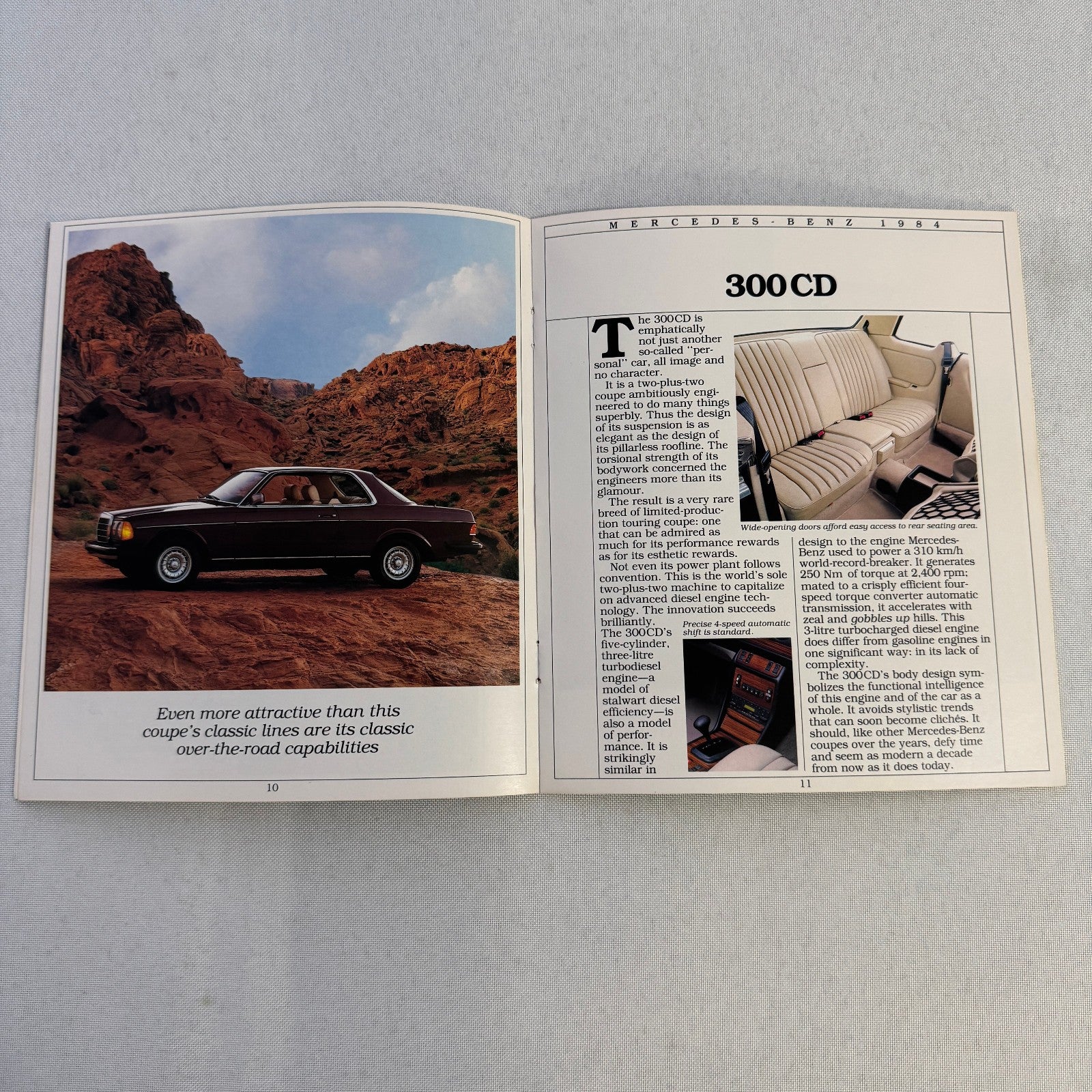 1984 Mercedes Benz Brochure Catalog 500SEC 380 SL 500 SEC SEL 380SE 300SD 300TD
