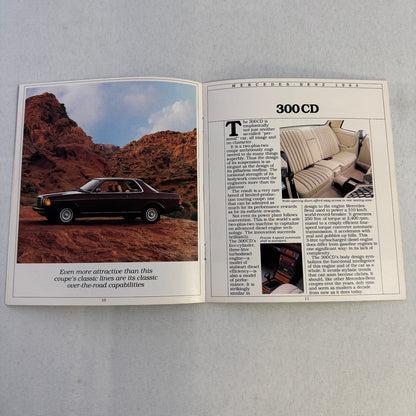 1984 Mercedes Benz Brochure Catalog 500SEC 380 SL 500 SEC SEL 380SE 300SD 300TD