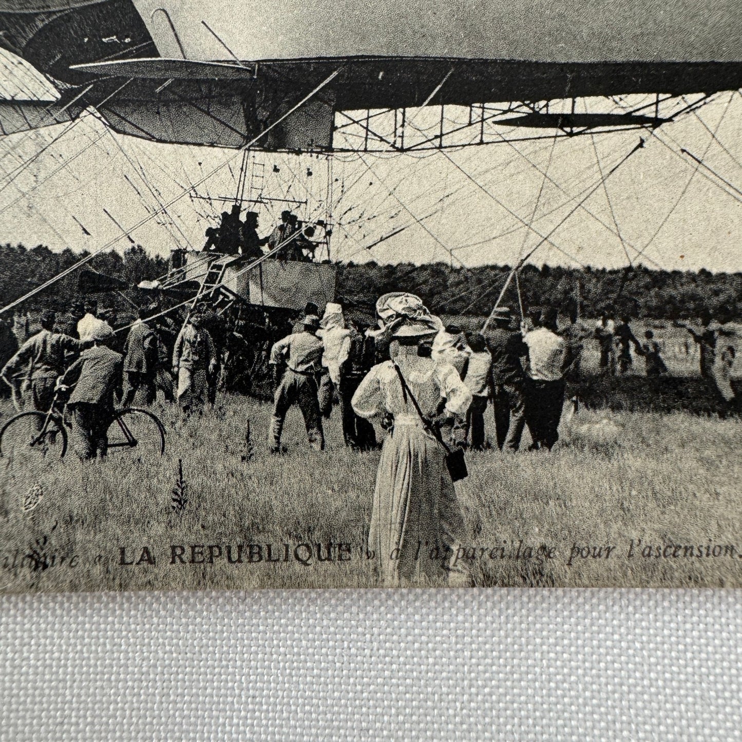 Vintage Zeppelin Airship Dirigible Postcard Post Card French